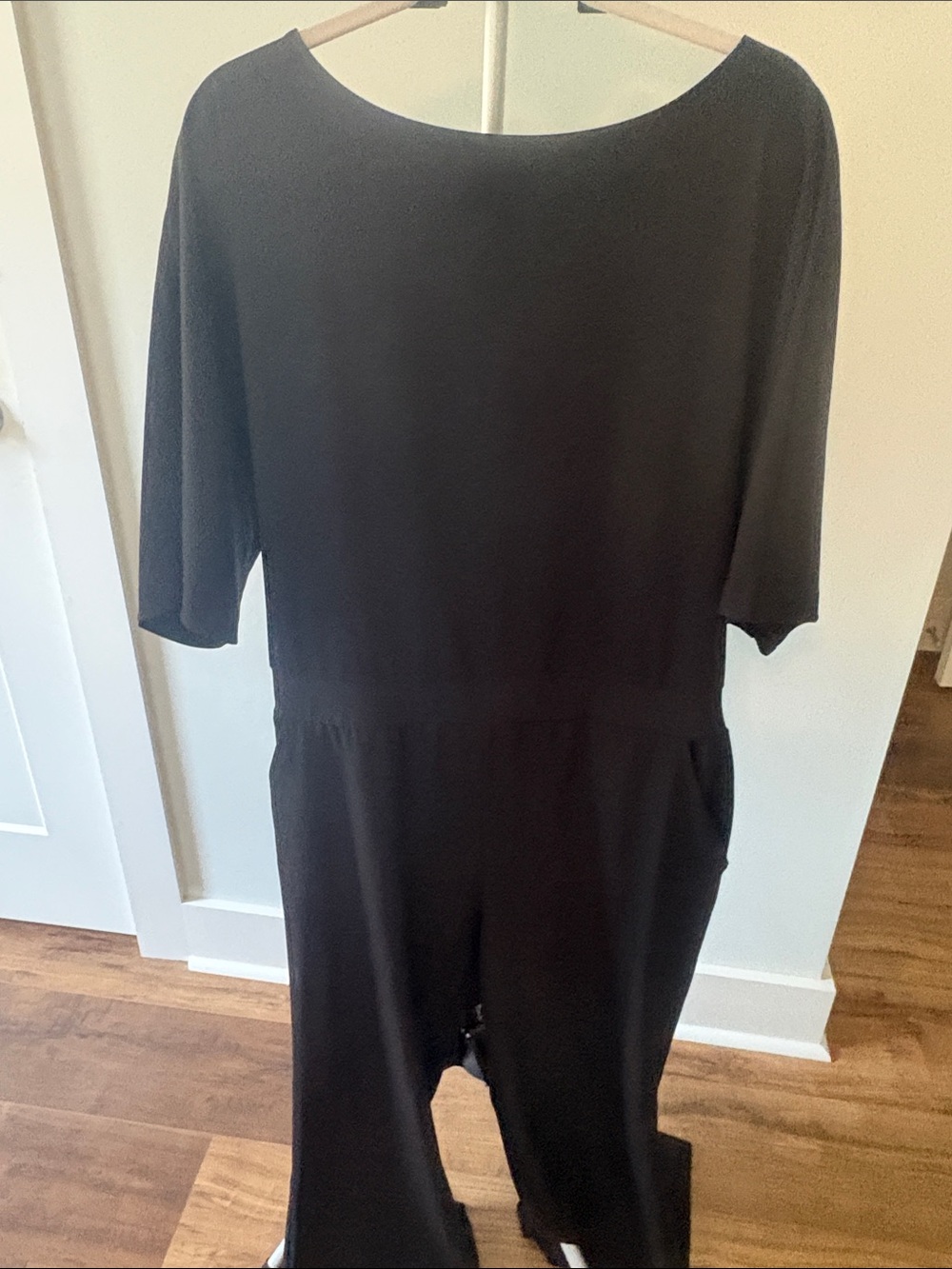 New York & Co Black Women's Jumpsuit - Classic Short Sleeve